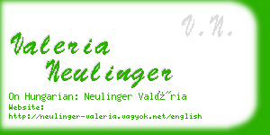 valeria neulinger business card